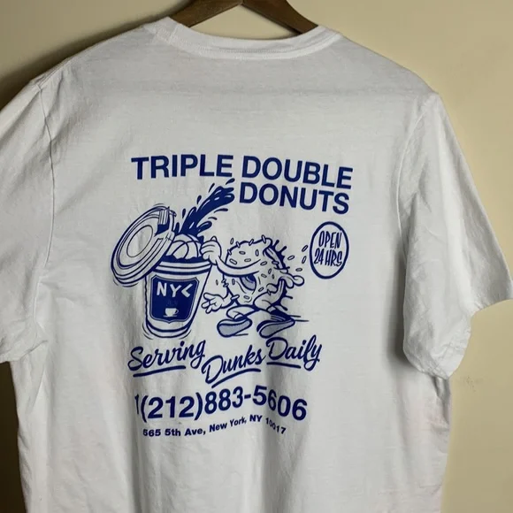 tripleS over the pitch XL Tシャツ ホワイト Wonder Looper Triple Heavyweight Tsuriami Crewneck T-Shirt